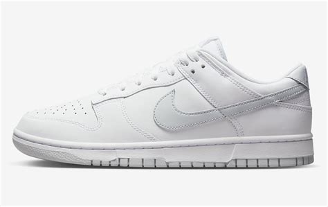 dunk low white pure platinum